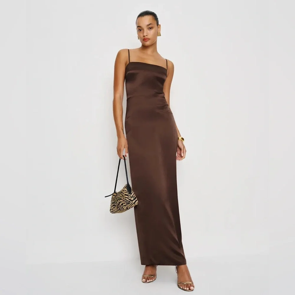 Reformation Frankie Silk Dress - Picture 1 of 12